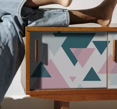 Triangle decal decorating design  for furniture - TenStickers