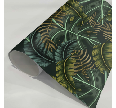 Tropical leaf furniture sticker - TenStickers