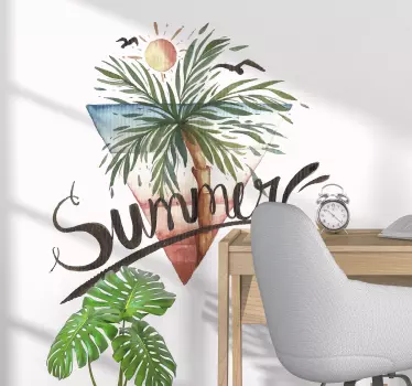 Tropical Palm Tree Summer nature wall sticker - TenStickers