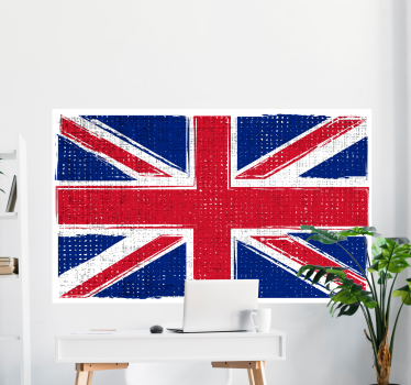 Uk grunge flag Car Decal - TenStickers