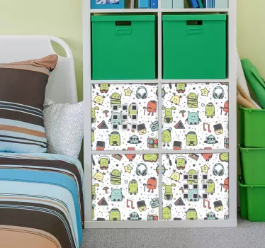 Urban Monster Pattern decals for furniture - TenStickers
