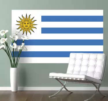 Uruguay national flag sticker - TenStickers