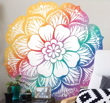 Vibrant botanical wall sticker - TenStickers
