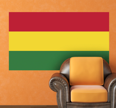 Ethiopia tri colour flag sticker - TenStickers