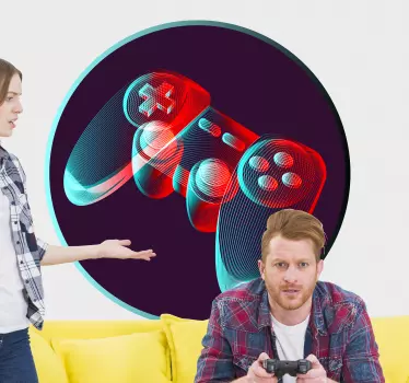Video game sticker retro gaming controller - TenStickers