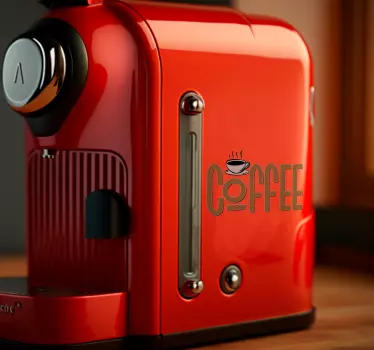 Vintage Coffee appliance sticker - TenStickers