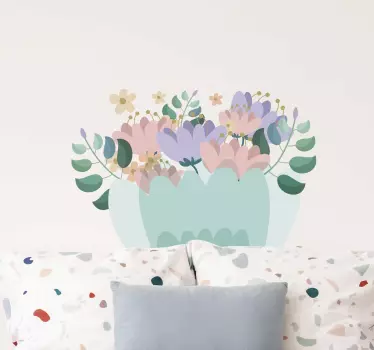 vintage flowers Home Wall Sticker - TenStickers