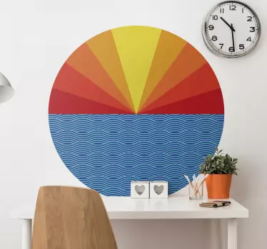 Vintage Sunset wall decal - TenStickers