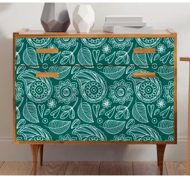 Wall sticker botanical leaf illustrations - TenStickers