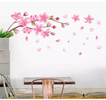 Wall sticker cherry blossom branch - TenStickers