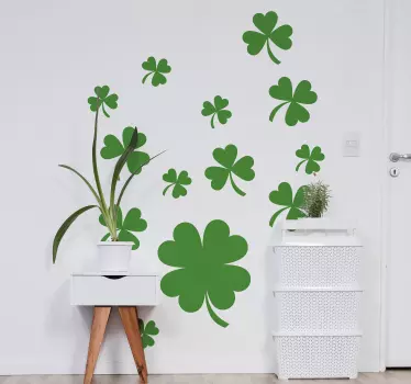 Wall sticker clover leaf designs - TenStickers