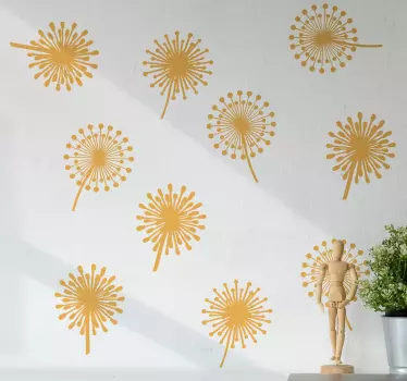 Wall sticker dandelion floral designs - TenStickers