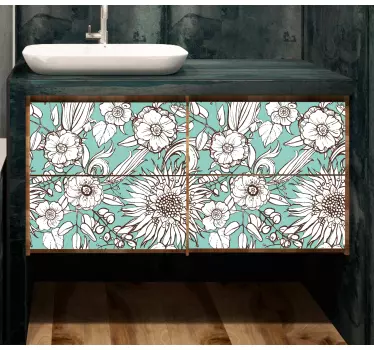 Wall sticker floral motifs collection - TenStickers