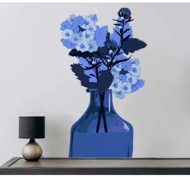 Wall sticker flower arrangement vase - TenStickers
