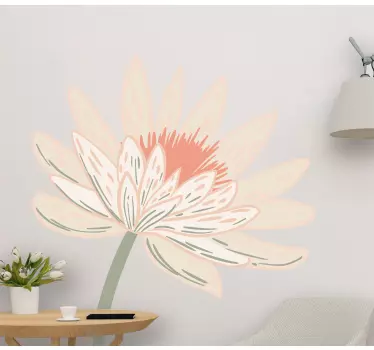 Wall sticker lotus flower decoration - TenStickers