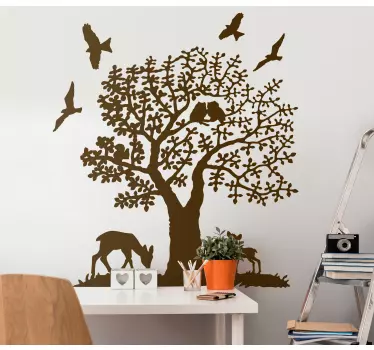 Wall sticker nature scene display - TenStickers