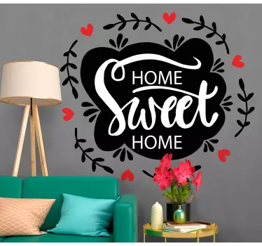 Warm dwelling quote wall sticker - TenStickers
