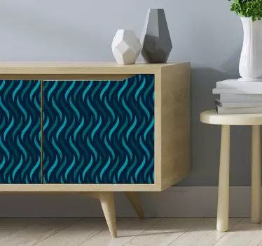 Wavy Patterns vinyl sheet - TenStickers