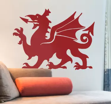 Welsh dragon wall decal - TenStickers