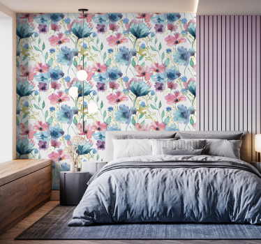 wildflowers in summer flower wall sticker - TenStickers