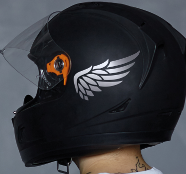 Wings motorbike illustration motorbike sticker - TenStickers