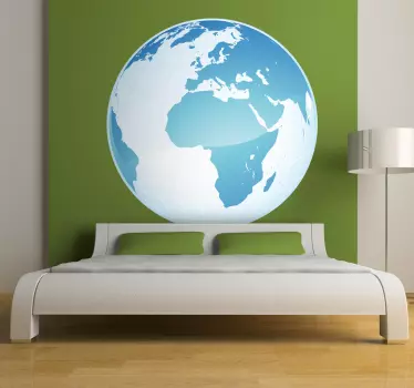 World Map of Africa and Europe decal - TenStickers