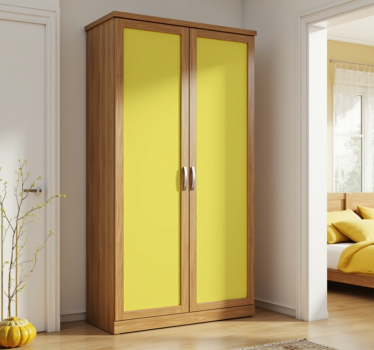 Yellow monochrome design furniture sticker - TenStickers