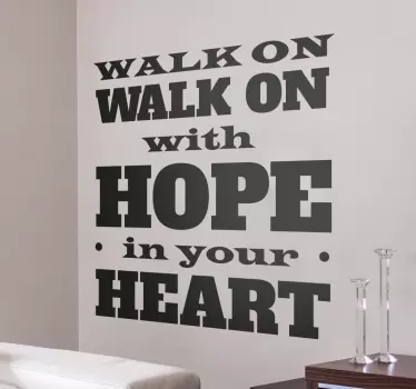 You'll Never Walk Alone Liverpool football sticker for wall - TenStickers