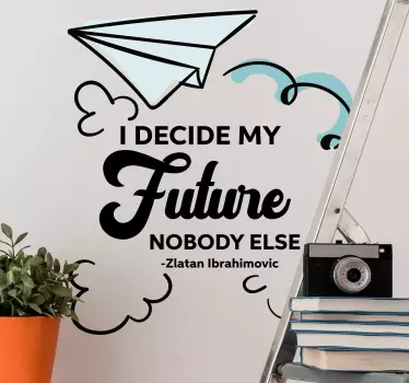 Zlatan Future text football wall sticker - TenStickers