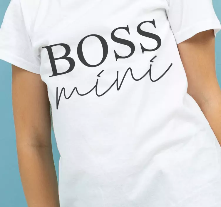 Father and son t-shirts my little boss - TenStickers