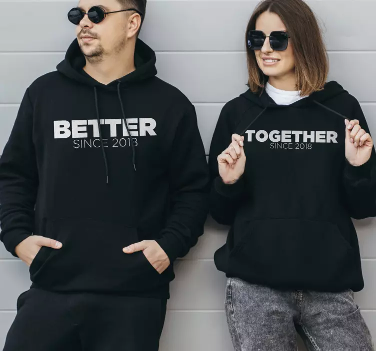 Mother and daughter t-shirt better together since 2018 - TenStickers