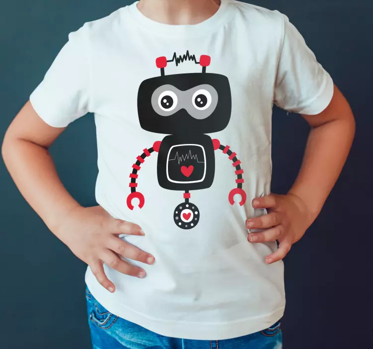 Baby cartoon robot kids t-shirt - TenStickers