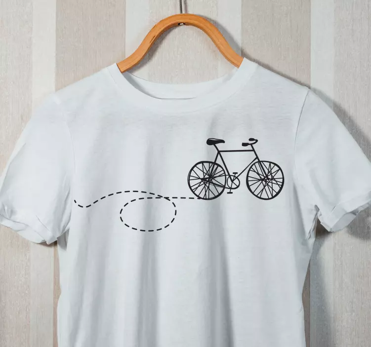 Bicycle path  custom t-shirt - TenStickers