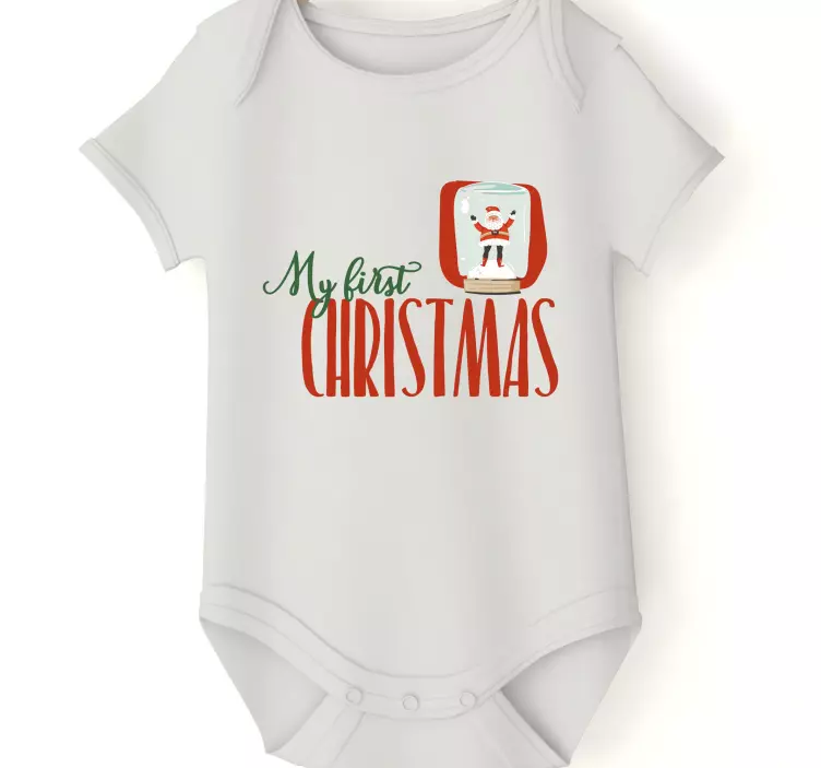 My first christmas baby t-shirt - TenStickers