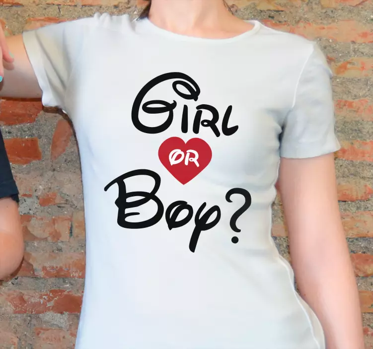 Girl or boy baby shower t-shirt - TenStickers