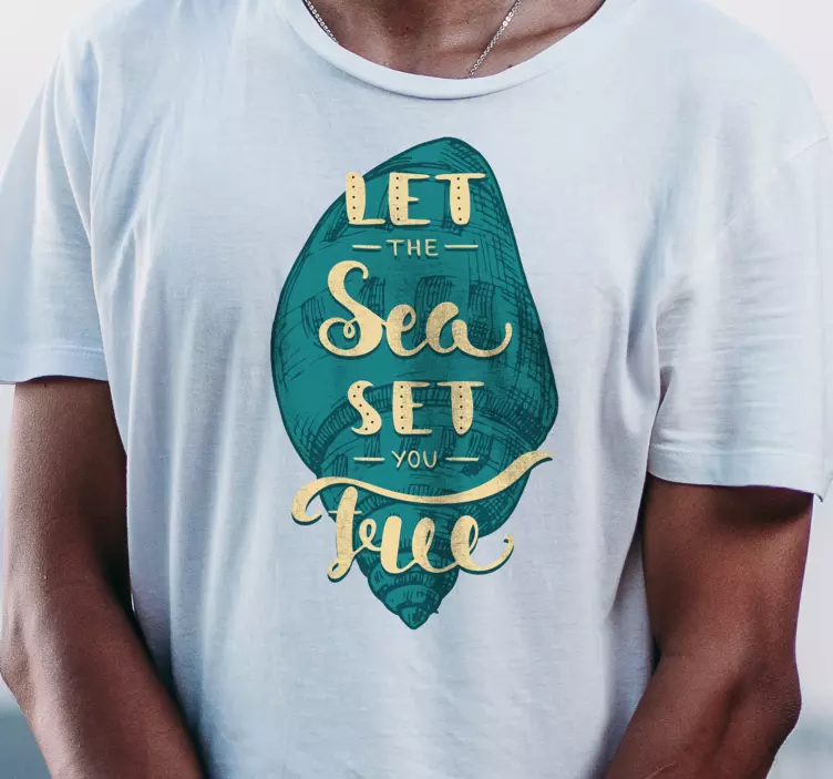 Let the sea set you free t-shirt - TenStickers