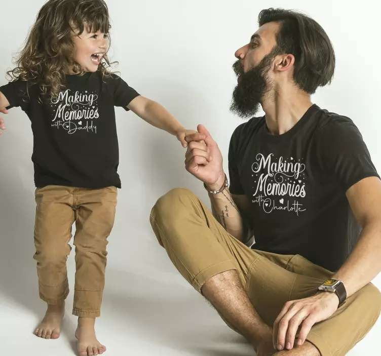 Making memories T-shirts with name - TenStickers