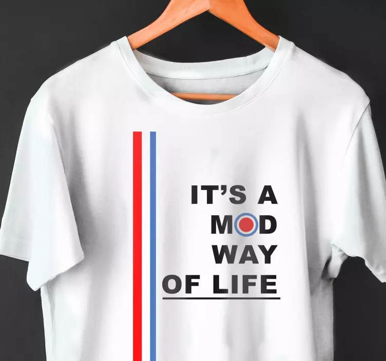 Mod way of life custom t-shirt - TenStickers