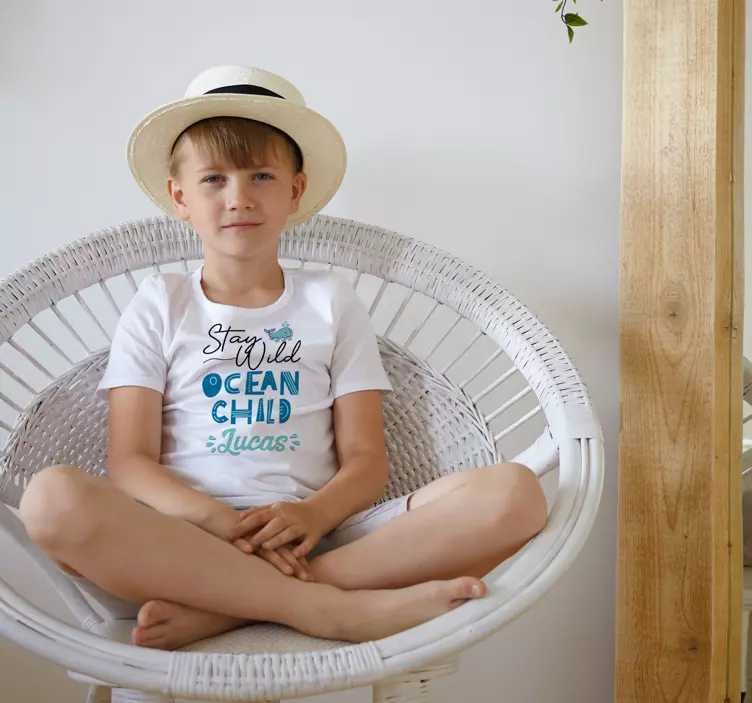 Ocean Child T-shirts with name - TenStickers
