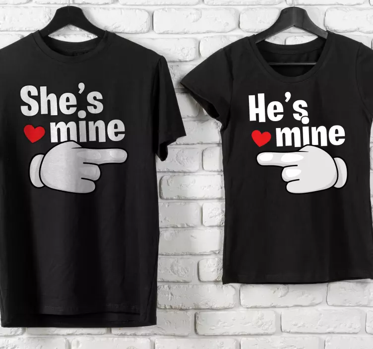 She is mine couple t shirts - TenStickers