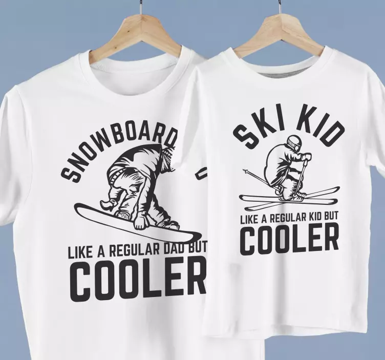 Snowboard dad Father and son shirt - TenStickers