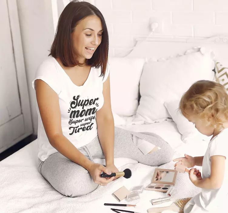Super Mum Mothers day t-shirt - TenStickers