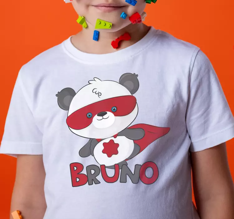 Superpanda t-shirts with name - TenStickers