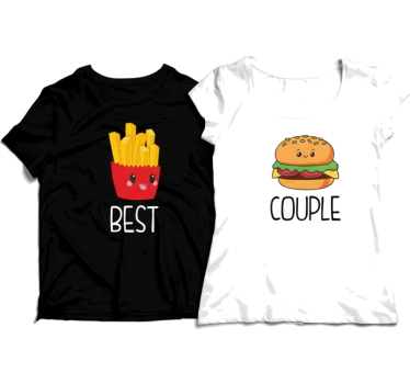 Best couple couple t-shirts - TenStickers