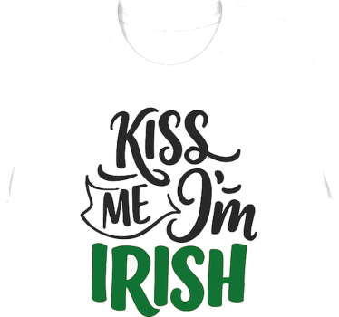 Kiss me im irish shirt cheeky st patrick's day top - TenStickers