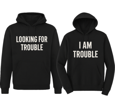Matching t shirt trouble seeker - TenStickers