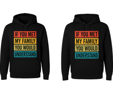 Matching t shirt meet my family & get to know - TenStickers
