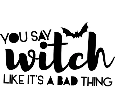 Witch haloween saying witch Halloween t-shirt - TenStickers