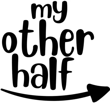 Couple t-shirts my other half - TenStickers