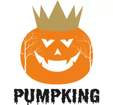 Father and son t-shirts pumpkin king duo - TenStickers